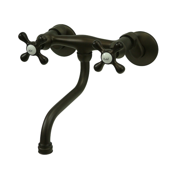 KS216ORB Adjustable Center Wall Mount Bathroom Faucet